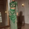 Cythina Long Sleeve Sequin Skirt Set