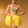Dakan Strapless Corset Tulle Skirt Set