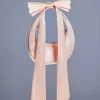 Davey Bow Heart Satin Bag