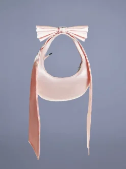 Davey Bow Heart Satin Bag