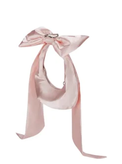 Davey Bow Heart Satin Bag