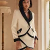 Dawnyelle Long Sleeve Rhinestone Skirt Set