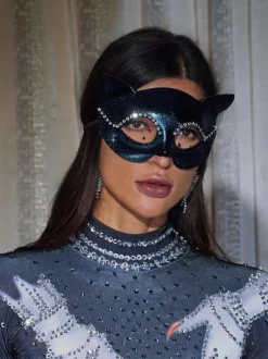 Devika Crystal Cat Mask