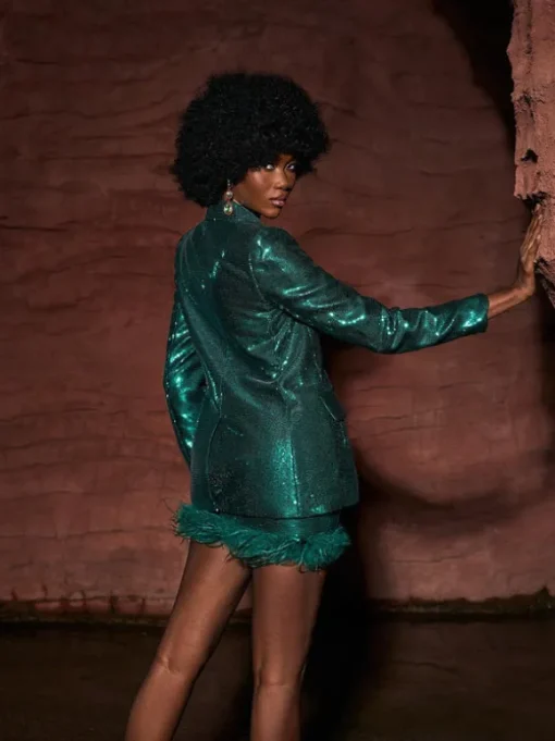 Dovie Sequin Blazer Set