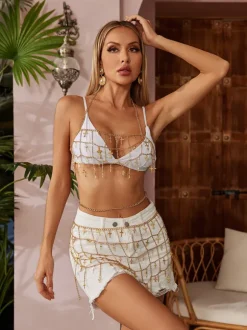 Drexel Hollow Fringe Skirt Set