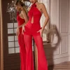 Duran Flower Cutout Jumpsuit