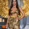 Eir Feather Trimmed Skirt Set