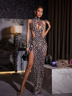 Eithan Embellished Cutout Maxi Dress