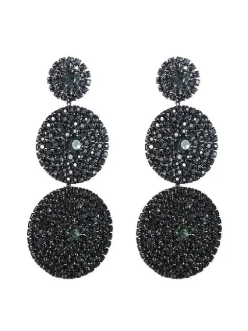 Elina Layered Round Diamond Earrings