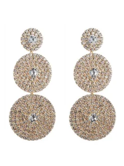 Elina Layered Round Diamond Earrings