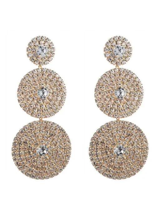 Elina Layered Round Diamond Earrings
