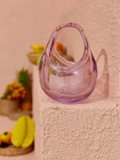 Elvira Pink Glass Bag