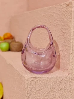 Elvira Pink Glass Bag