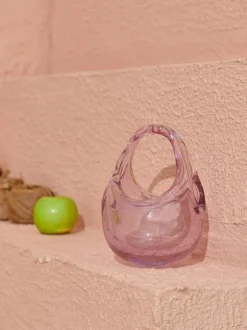 Elvira Pink Glass Bag