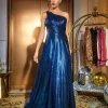 Emeline One Shoulder Satin Maxi Dress