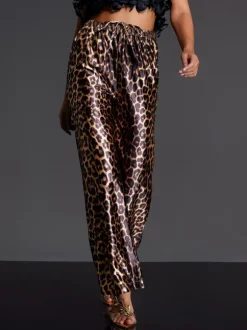 Enabarri Leopard Satin Pants