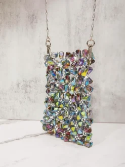 Erica Multi Crystal Cutout Bag