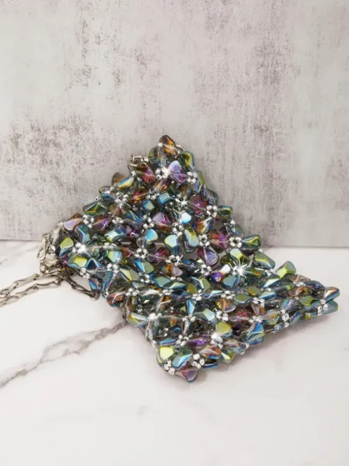 Erica Multi Crystal Cutout Bag