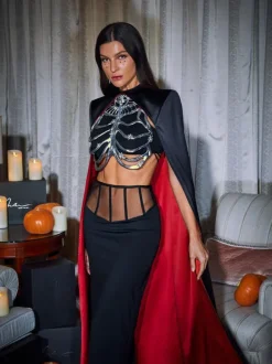 Esther Cape Skirt Three Piece Set