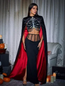 Esther Cape Skirt Three Piece Set