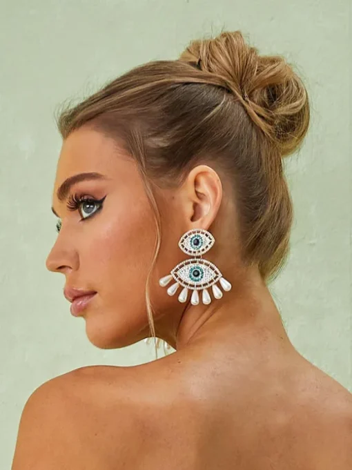 Eye Pearls Earrings