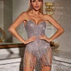 Fionn Crystal Fringe Bodysuit