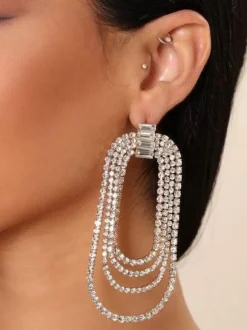 Geneva Diamante Arch Earrings