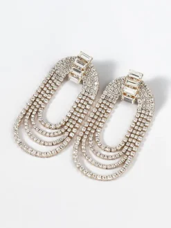 Geneva Diamante Arch Earrings
