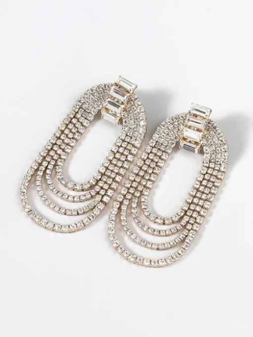 Geneva Diamante Arch Earrings