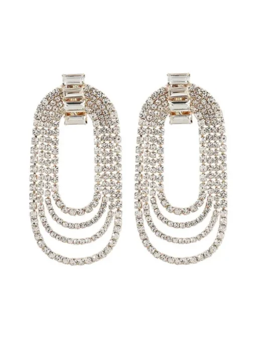 Geneva Diamante Arch Earrings