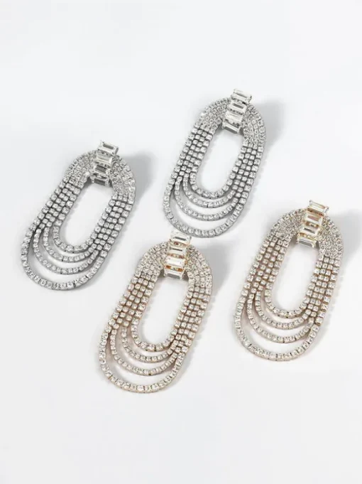 Geneva Diamante Arch Earrings