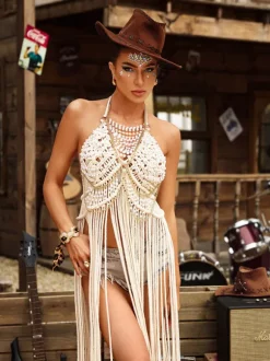 Gerald Pearl Beaded Bralette