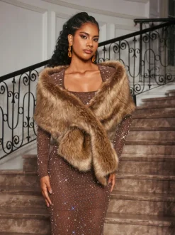 Günther Faux Fur Wrap