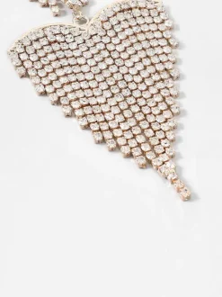 Hazel Heart Tassel Drop Earrings