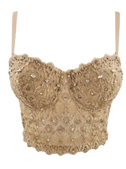 Hewitt Rhinestone Embroidered Top