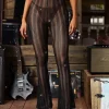 Hilaria See Through Glitter Pants