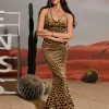 Hosea Printed Mermaid Maxi Dress