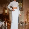 Iekika Pearl Sequin Bandage Skirt Set