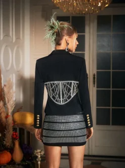 Igor Long Sleeve Embellished Blazer