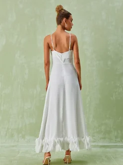 Ilsa Spaghetti Maxi Dress In White