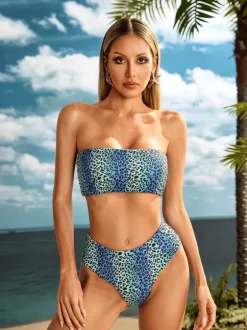 Ivoryx Leopard Bikini Two Piece Set