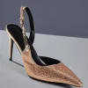 Jaxxon Crystal Heels In Champagne