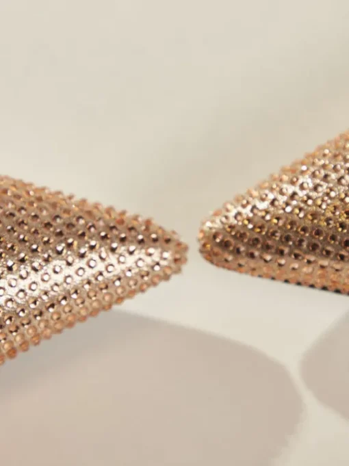 Jaxxon Crystal Heels In Champagne