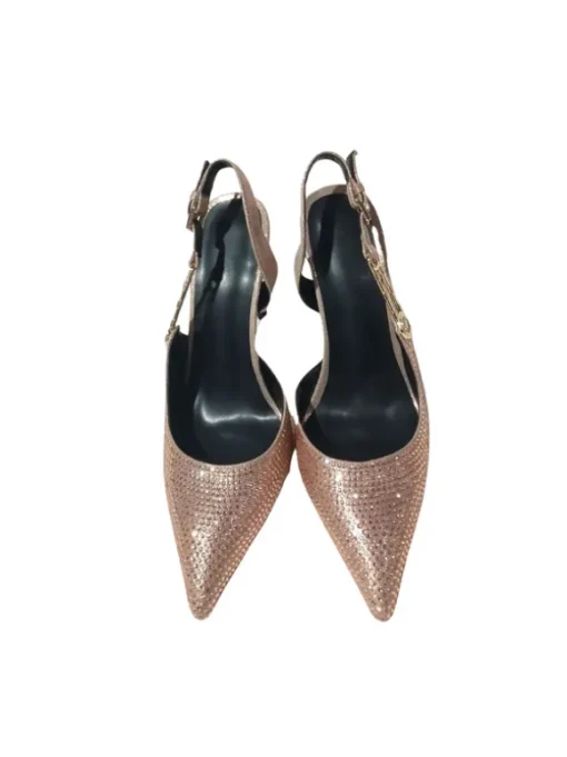 Jaxxon Crystal Heels In Champagne