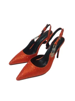 Jaxxon Crystal Heels In Orange