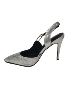 Jaxxon Crystal Heels In Silver