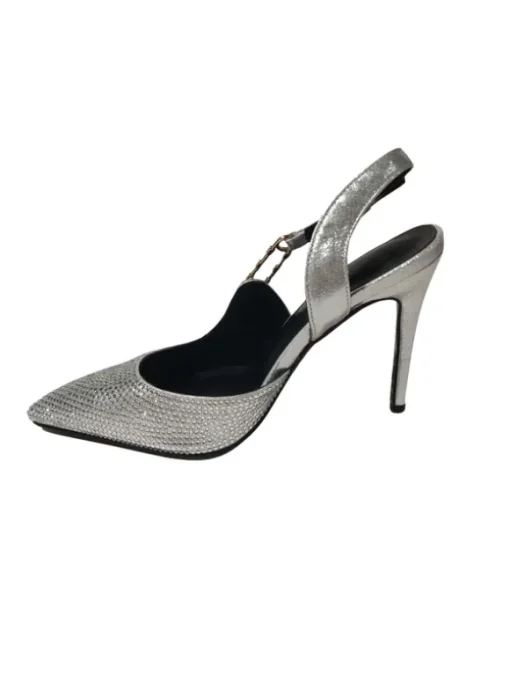 Jaxxon Crystal Heels In Silver