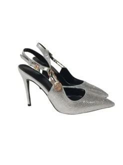 Jaxxon Crystal Heels In Silver