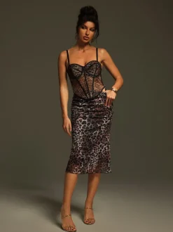 Jecori Leopard Skirt