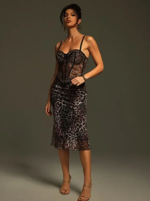 Jecori Leopard Skirt